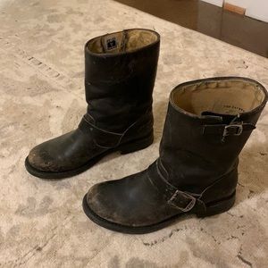 Frye Veronica slouch distressed boots